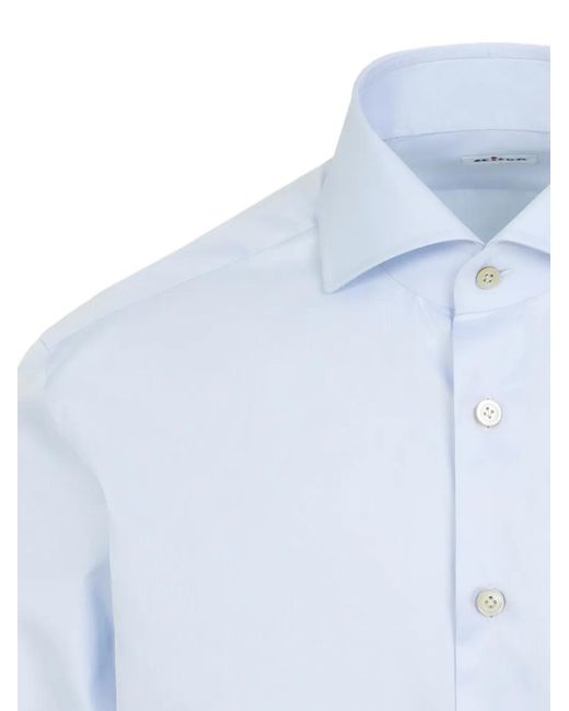 Kiton White Buttoned Shirt for men