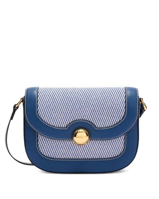 Furla Blue Mini Moonlight Crossbody Bag