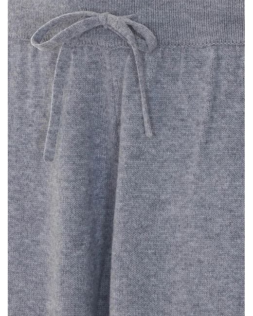 ELEH Gray Drawstring Knitted Track Pants