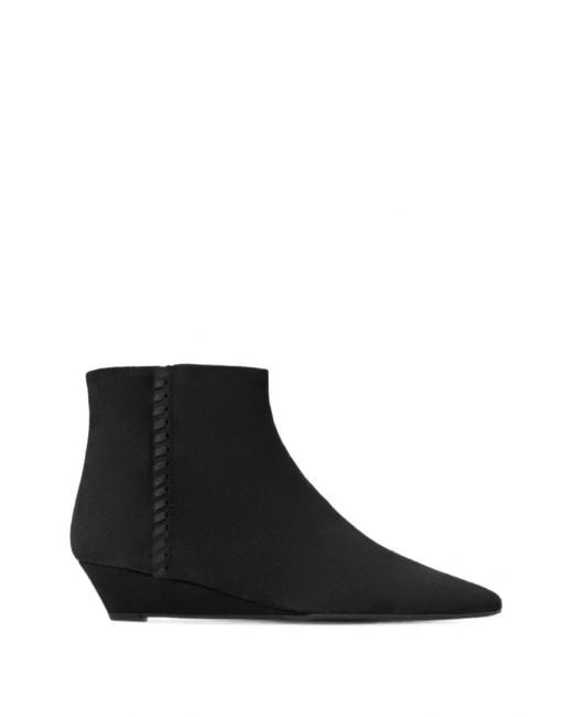 Castaner Black Tina Wedge Ankle Boots
