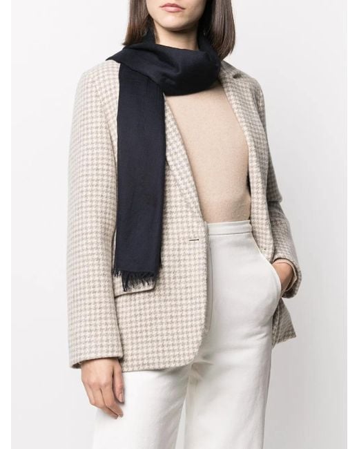 N.Peal Cashmere Blue Pashmina Cashmere Shawl