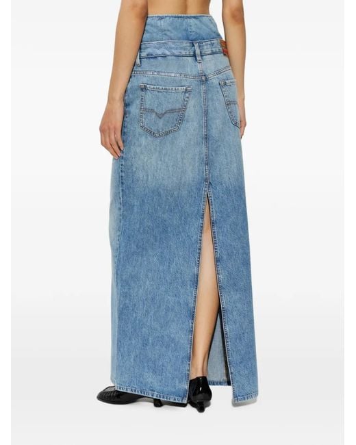 DIESEL Blue De-Spivey Denim Skirt