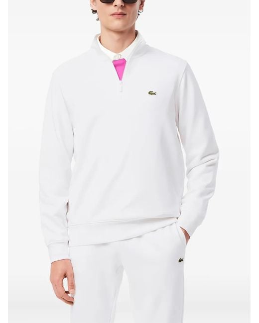 Lacoste Sweatshirt mit Logo-Patch in White für Herren