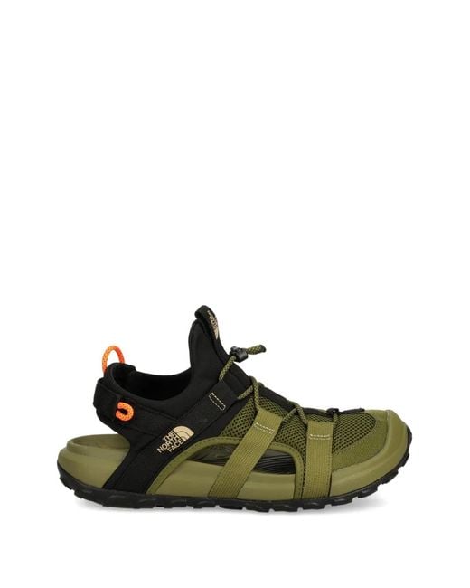 The North Face Green Explore Camp Mesh Strap Sandals for men