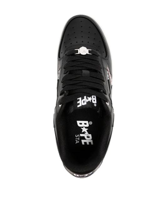 A Bathing Ape Black Sta Shark M2 Sneakers for men