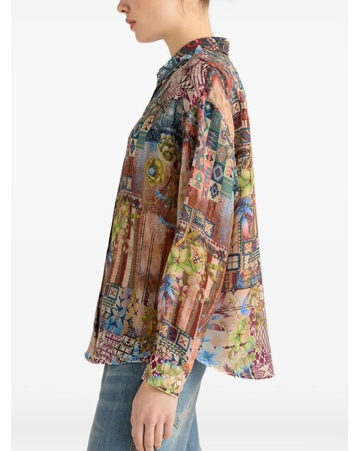 Momoní White Colinas Printed Shirt