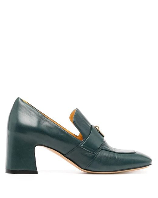 Madison Maison Green Lock 55Mm Leather Pumps