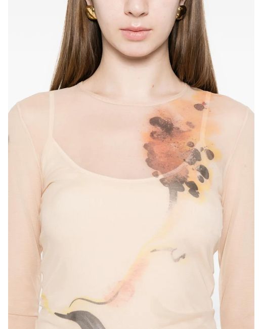 Sportmax Natural Spsnerine Long-Sleeve T-Shirt