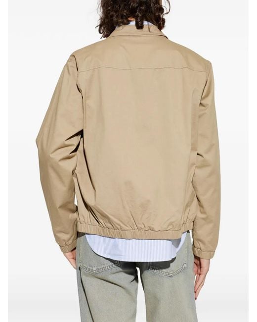 Rag & Bone Natural Zip-Up Elasticated-Cuff Jacket for men