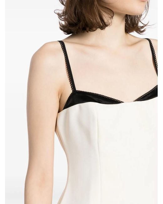 Reformation White Melanie Sweetheart Neck Top