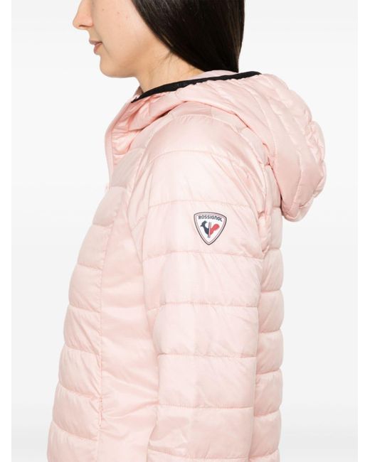 Rossignol Pink Ripstop-Jacke mit Logo-Patch