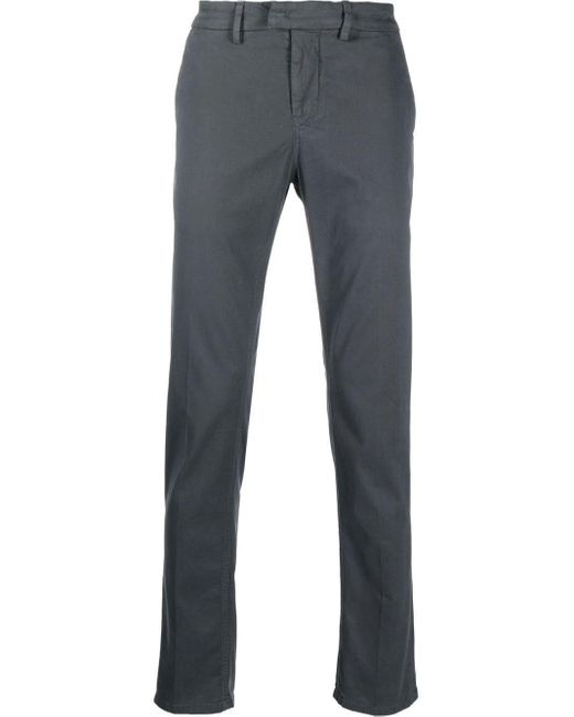 Pantalon Coton Dondup pour homme en coloris Gris élégants et chinos Pantalons habillés Homme Vêtements Pantalons décontractés 