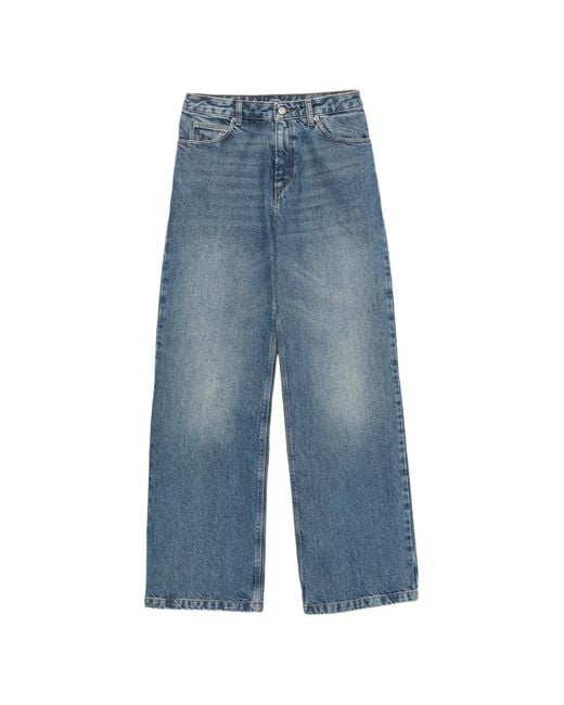 Soeur Blue Wide-Leg Jeans