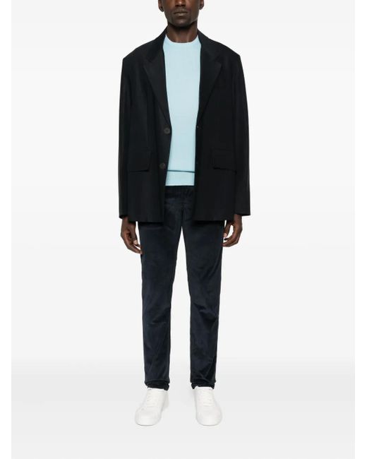 Jacob Cohen Blue Slim-Fit Trousers With Five-Pocket Design for men