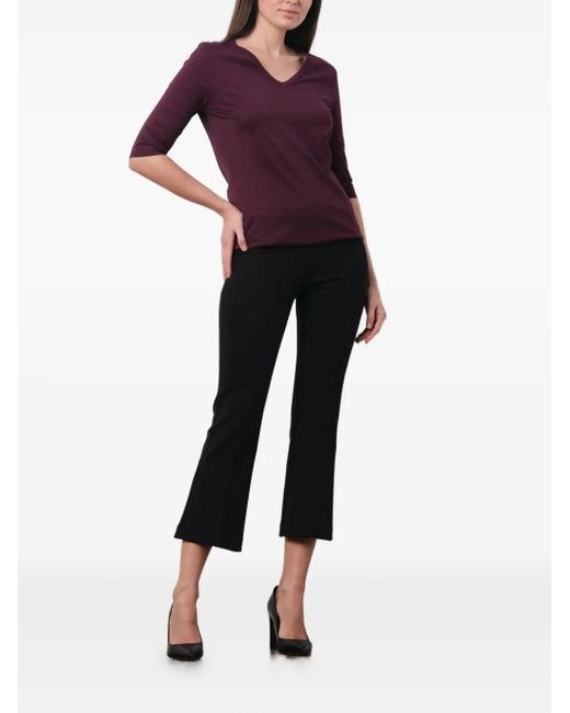 Avenue Montaigne Black Leo Trousers