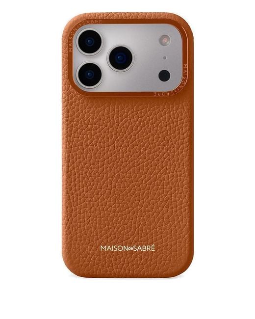 Maison De Sabre Brown Leather Iphone 17 Pro Case
