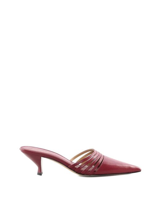 Michael Kors Pink Haisley Strappy Pointed Mules