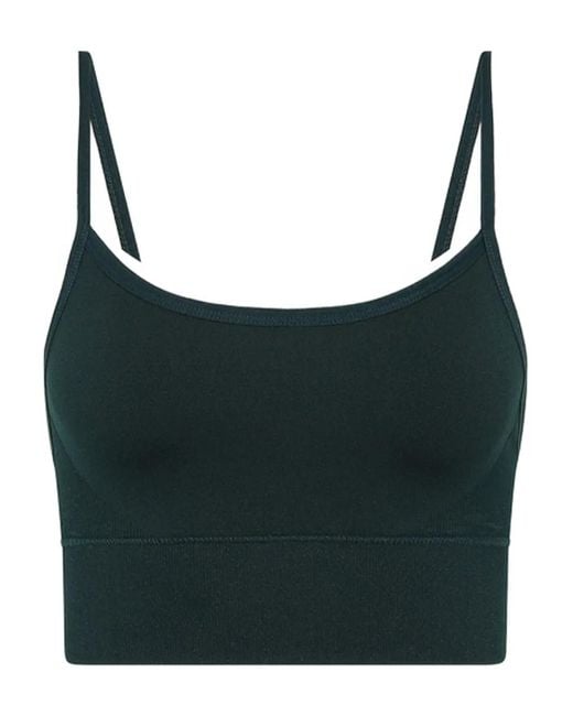 The Upside Black Maddie Seamless Double-Strap Bra