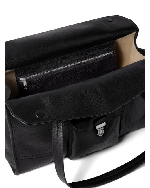 Lemaire Black Soft Gear Tote Bag
