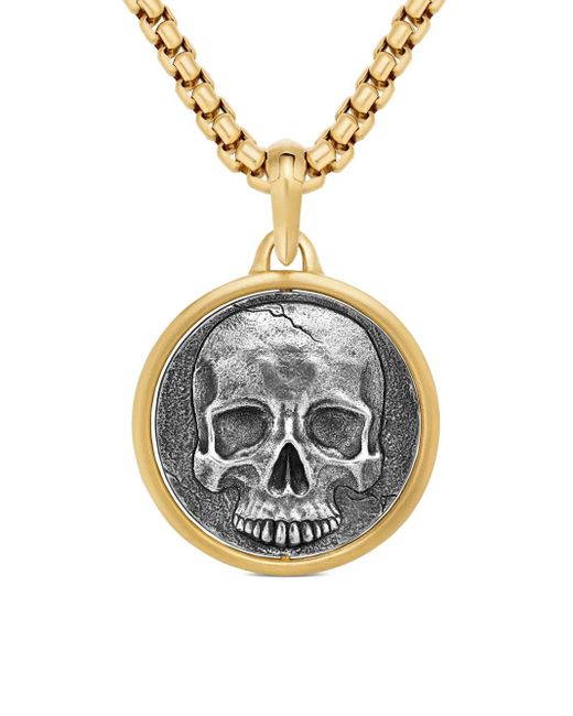 David Yurman Metallic 18Kt And Sterling Life And Death Duality Amulet (30Mm) for men