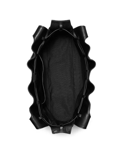 Tory Burch Black Large Fleming Tote