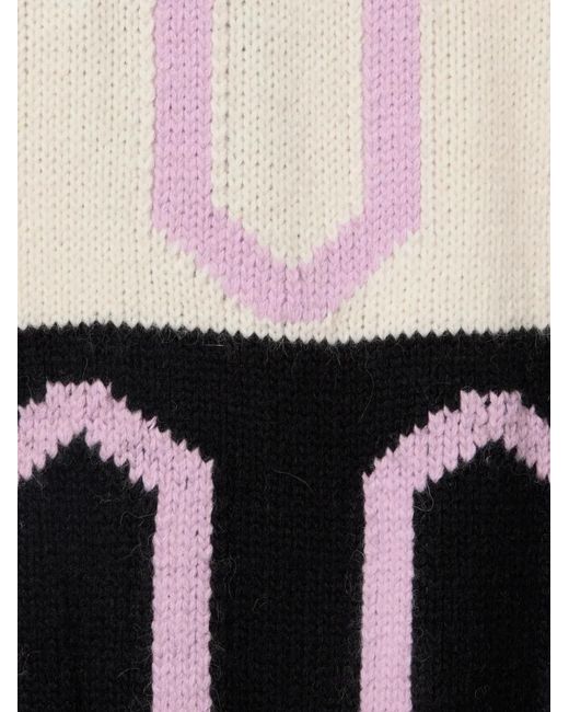 LaDoubleJ Black Geometric Comber Cardigan