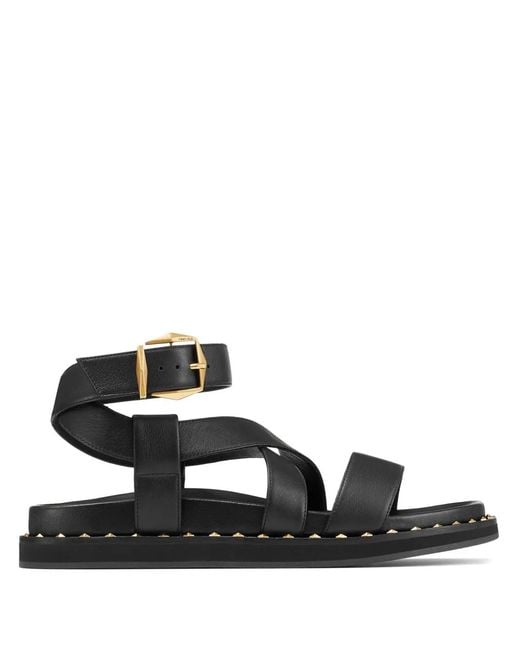 Jimmy Choo Black Blaise Flat