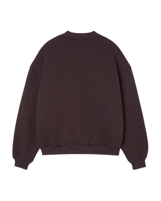 Sunnei Purple Sweat À Broderies