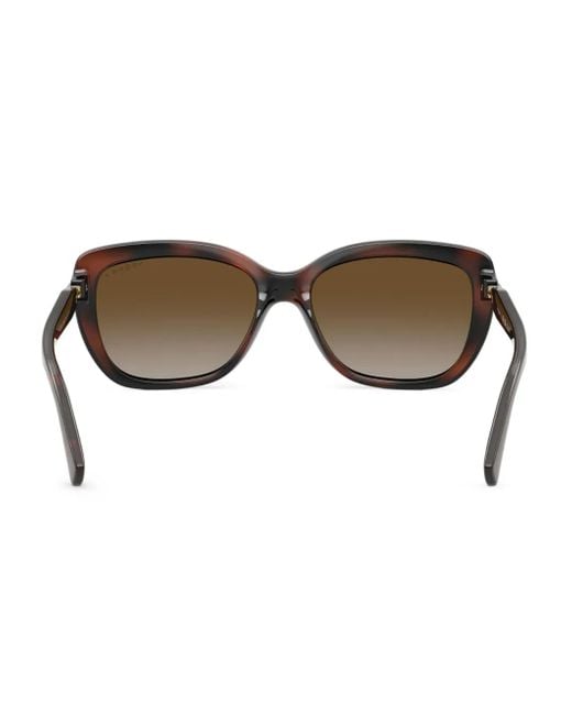 Vogue Eyewear Brown Crystal-Embellished Cat-Eye Sunglasses