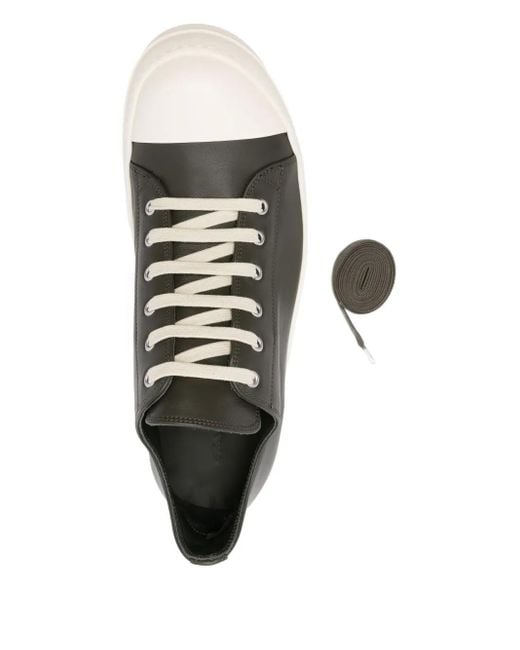 Rick Owens Green Low Sneaks Sneakers for men