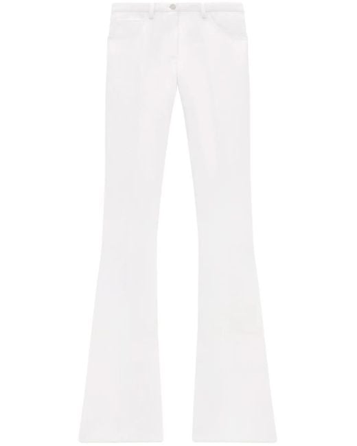 Courreges White Relax Bootcut Trousers