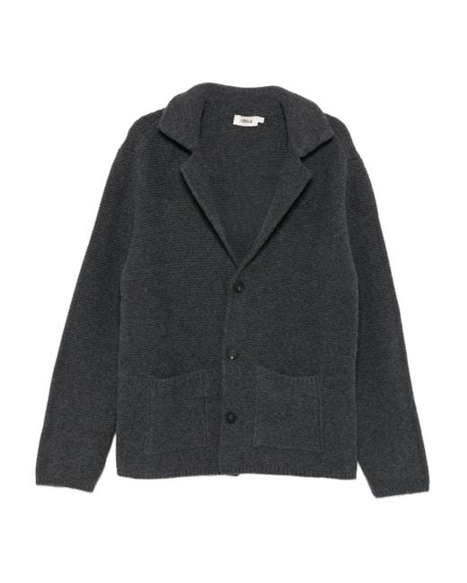 Altea Black Patch-Pocket Buttoned Cardigan for men