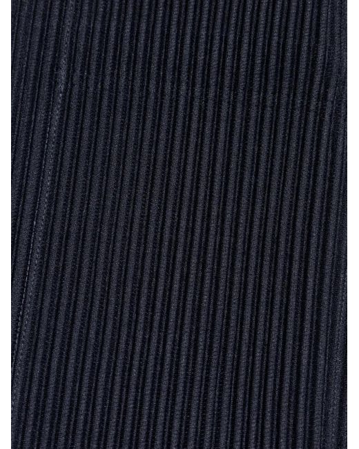 Homme Plissé Issey Miyake Blue Pleated Single-Breasted Blazer for men