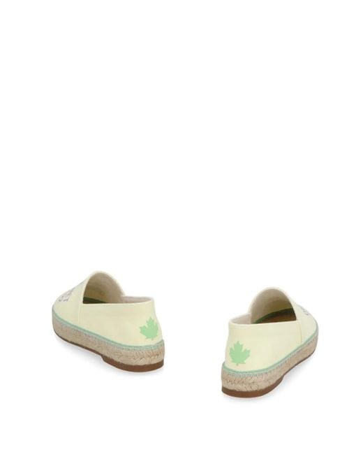 DSquared² Natural Logo-Print Espadrilles