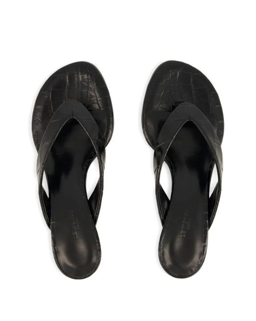 Le Monde Beryl ウェッジサンダル Black