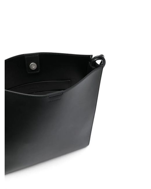 Jil Sander Schoudertas Met Logo-Reliëf in het Black voor heren