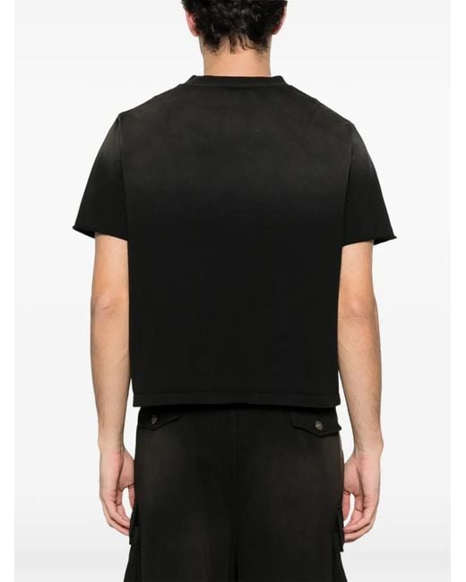 424 Black Graphic T-Shirt for men
