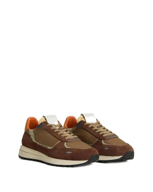Woolrich Brown Panelled Trainers for men