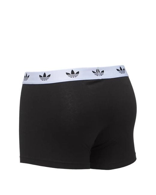 Adidas Black Confort Flex Logo-Waistband Trunks for men