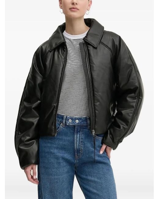 HUGO Black Zip-Up Bomber Jacket
