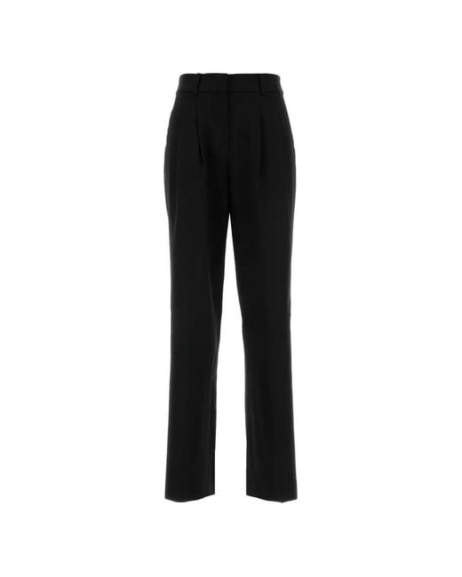MICHAEL Michael Kors Black Pleated-Detail Tailored Trousers