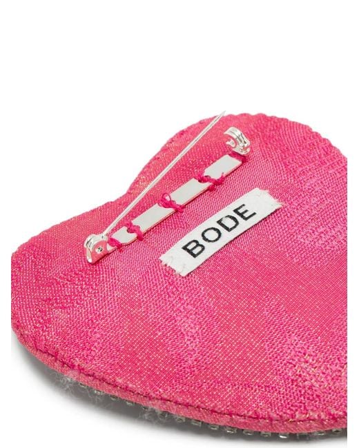 Bode Pink Duchess Brooch for men