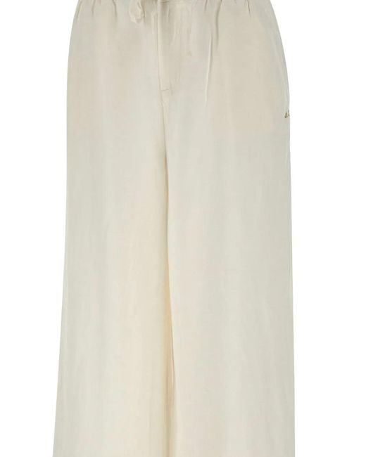 Sun 68 White Drawstring Trousers