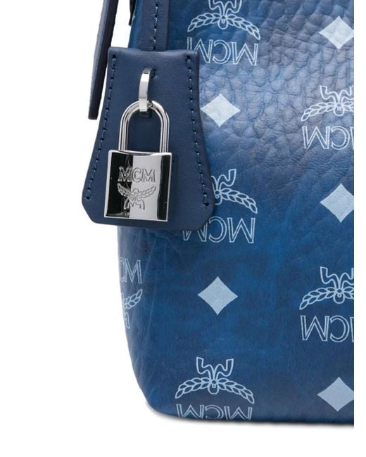 Borsa A Tracolla Aren Piccola di MCM in Blue