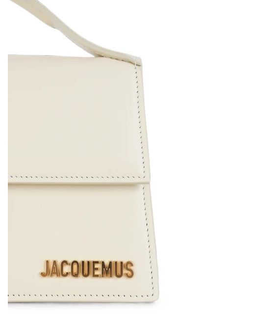 Jacquemus Natural The Large Bambino Logo-Plaque Shoulder Bag