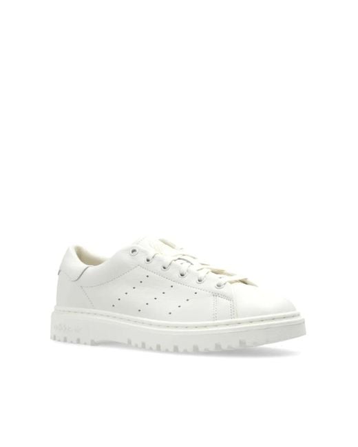 Adidas White Freizeit Stan Smith Sneakers for men
