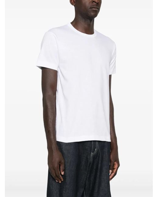 COMME DES GARÇONS PLAY White T-Shirt With Heart Application