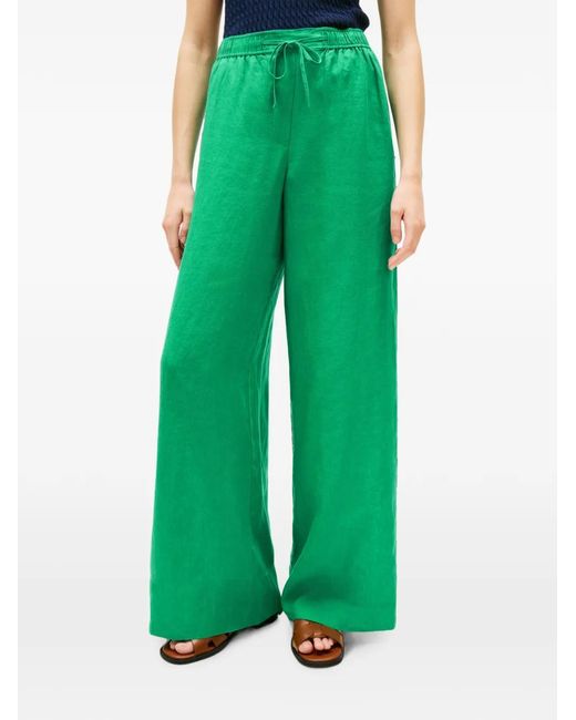 Tommy Hilfiger Green Drawstring Palazzo Paints