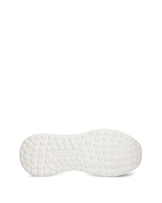 Guess White Fonzi Platform Sneakers
