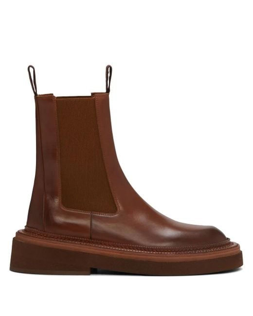Marsèll Brown Leather Chelsea Boots